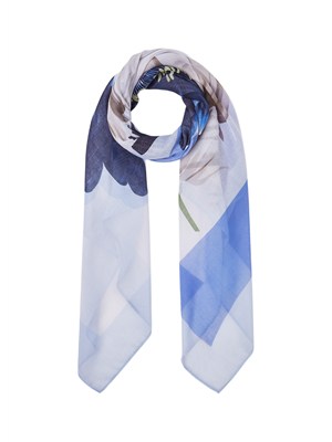 Foulard grande Liu Jo donna colorblock celeste in DONNA