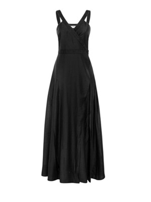 Abito Blugirl in lyocell blu con profili in pizzo in DONNA