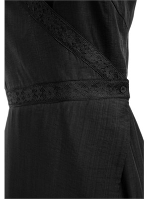 Abito Blugirl in lyocell blu con profili in pizzo in DONNA