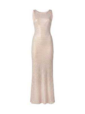Abito Helios Twenty Fourhaitch cipria con strass all over in DONNA