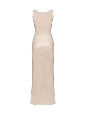 Abito Helios Twenty Fourhaitch cipria con strass all over in DONNA