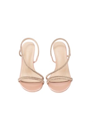 Sandalo Flamenco Twenty Fourhaitch satin cipria in DONNA