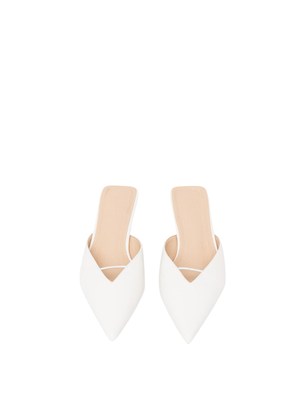Sabot bianchi Malagueta Twenty Fourhaitch in ecopelle in DONNA