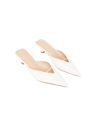 Sabot bianchi Malagueta Twenty Fourhaitch in ecopelle in DONNA
