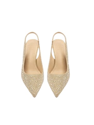 Slingback Eindhoven Twenty Fourhaitch strass oro in DONNA