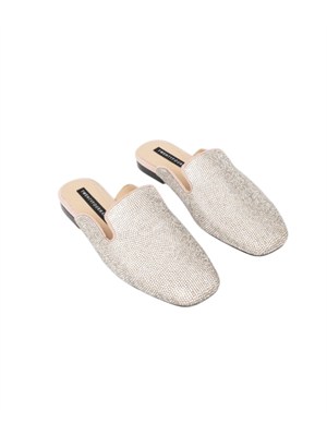Sabot Aukena Twenty Fourhaitch cipria e argento in DONNA