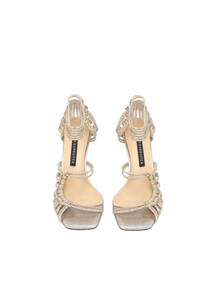 Sandalo Molì Twenty Fourhaitch strass oro