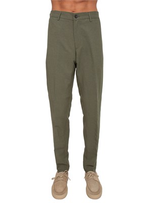 Pantalone Picasso Siviglia uomo misto viscosa e lino verde in UOMO