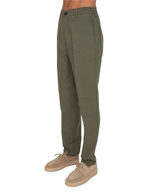 Pantalone Picasso Siviglia uomo misto viscosa e lino verde in UOMO