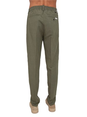 Pantalone Picasso Siviglia uomo misto viscosa e lino verde in UOMO