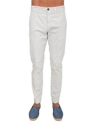 Pantaloni Siviglia uomo in cotone grigio ghiaccio in UOMO