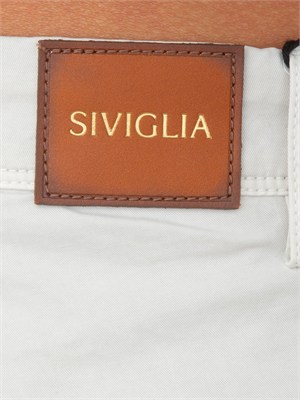 Pantaloni Siviglia uomo in cotone grigio ghiaccio in UOMO