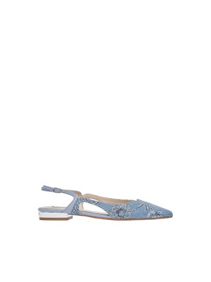 Ballerine slingback Liu Jo in denim floreale in DONNA