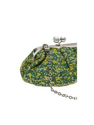 Borsa Pasticcino Accenni in tessuto bouclÉ multicolor verde in DONNA