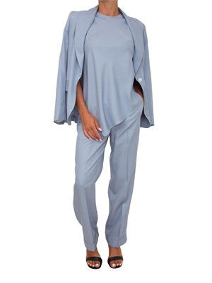 Pantaloni Hattilas Kocca in misto lino azzurro in DONNA