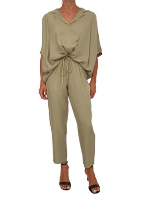 Pantaloni Bernadet Kocca in tessuto verde in DONNA
