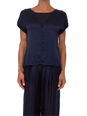 Blusa Clinton Kocca in viscosa blu in DONNA