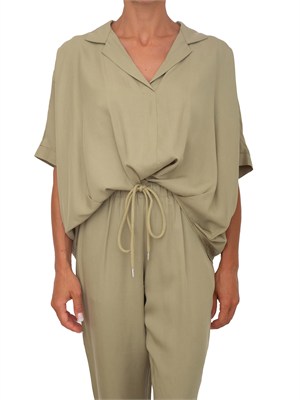 Blusa Basilide Kocca in tessuto verde in DONNA