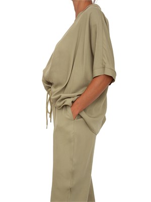 Blusa Basilide Kocca in tessuto verde in DONNA