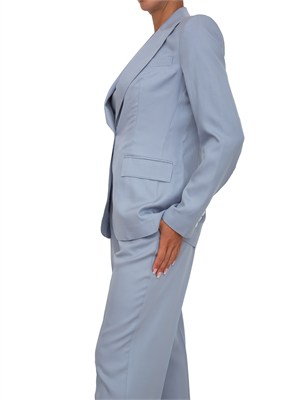 Giacca Darius Kocca in misto lino azzurro in DONNA