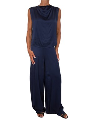 Pantaloni Calador Kocca in viscosa blu in DONNA
