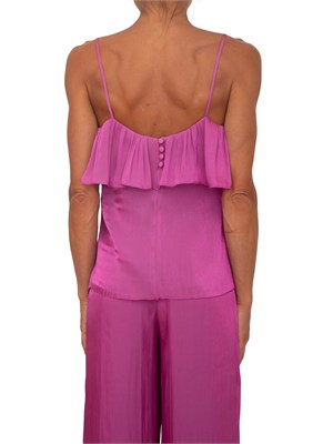 Top Inocentia Kocca in tessuto leggero viola in DONNA