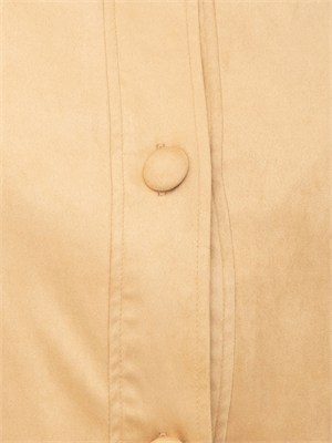 Giubbino Dulcine Kocca effetto scamosciato beige in DONNA