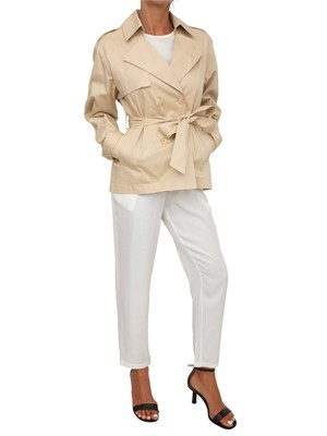 Giacca Frank Kocca in cotone beige in DONNA