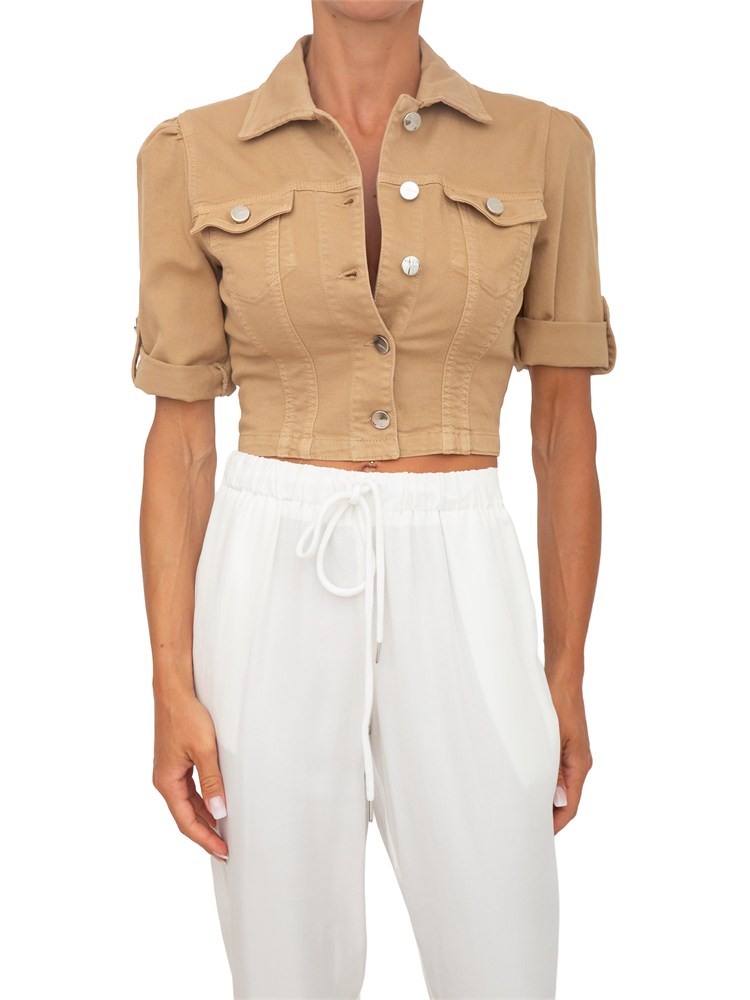 Giubbino Bakari Kocca in denim beige