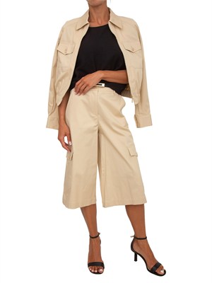Pantaloni Nicco Kocca in cotone beige in DONNA