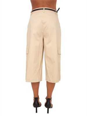 Pantaloni Nicco Kocca in cotone beige in DONNA