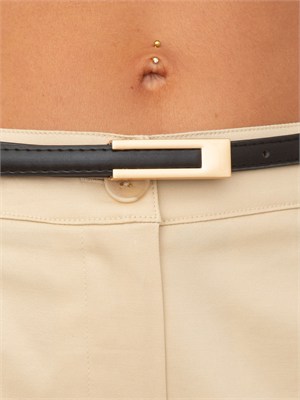 Pantaloni Nicco Kocca in cotone beige in DONNA