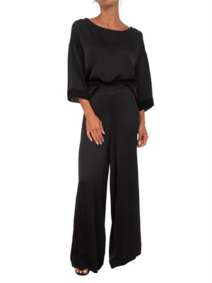 Blusa Citino Kocca in viscosa fluida nera in DONNA