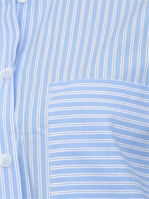 Camicia Geronide Kocca in cotone a righe azzurre in DONNA