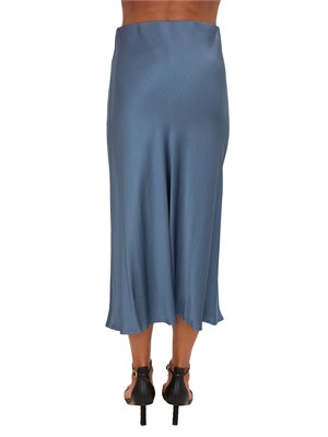 Gonna midi Nicodemo Kocca in tessuto fluido azzurro in DONNA