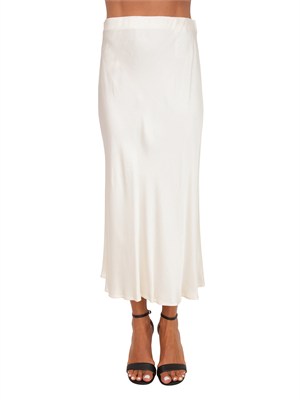 Gonna midi Nicodemo Kocca in tessuto fluido bianco in DONNA