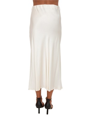 Gonna midi Nicodemo Kocca in tessuto fluido bianco in DONNA