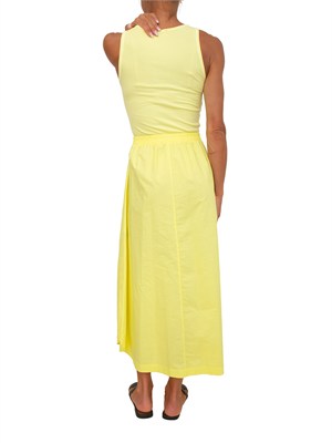 Abito midi Neirus Kocca in misto cotone giallo in DONNA