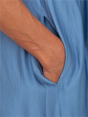 Abito lungo azzurro Kelan Kocca in viscosa in DONNA