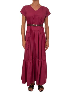 Abito Marinna Kocca in cotone bordeaux in DONNA