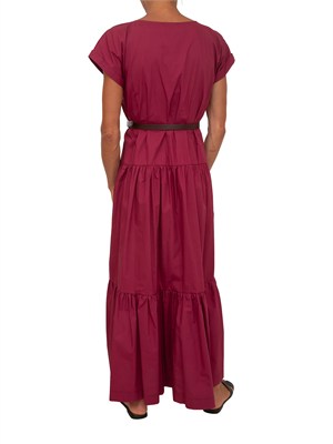 Abito Marinna Kocca in cotone bordeaux in DONNA