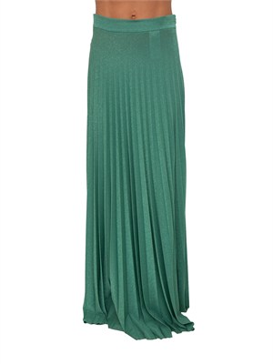 Gonna verde Oringa Kocca in tessuto lurex plissÈ in DONNA