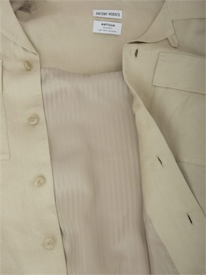 Camicia overshirt beige Antony Morato lino e cotone in UOMO