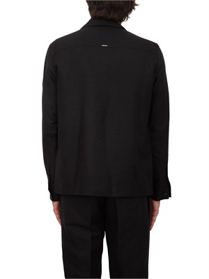 Camicia overshirt nera Antony Morato lino e cotone in UOMO