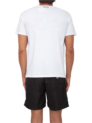 T-shirt bianca Bikkembergs Swimwear uomo in cotone in UOMO