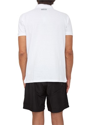 Polo bianca Bikkembergs Swimwear uomo in cotone in UOMO