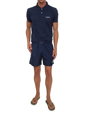 Polo blu  Bikkembergs Swimwear uomo in cotone in UOMO