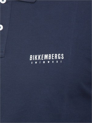 Polo blu  Bikkembergs Swimwear uomo in cotone in UOMO