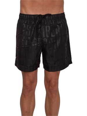 Costume boxer Bikkembergs nero logo in UOMO