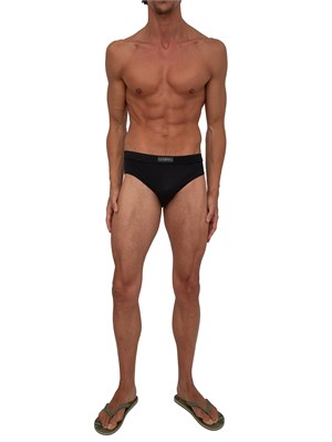 Costume slip uomo Iceberg in tessuto nero in UOMO